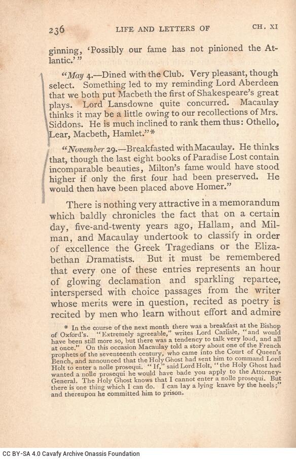 16 x 11 cm; bound with GR-OF CA CL.7.84. 2 s.p. + VII p. + 286 p. + VI p. + 281 p. + 3 s.p., l. 1 bookplate CPC on recto, p. 